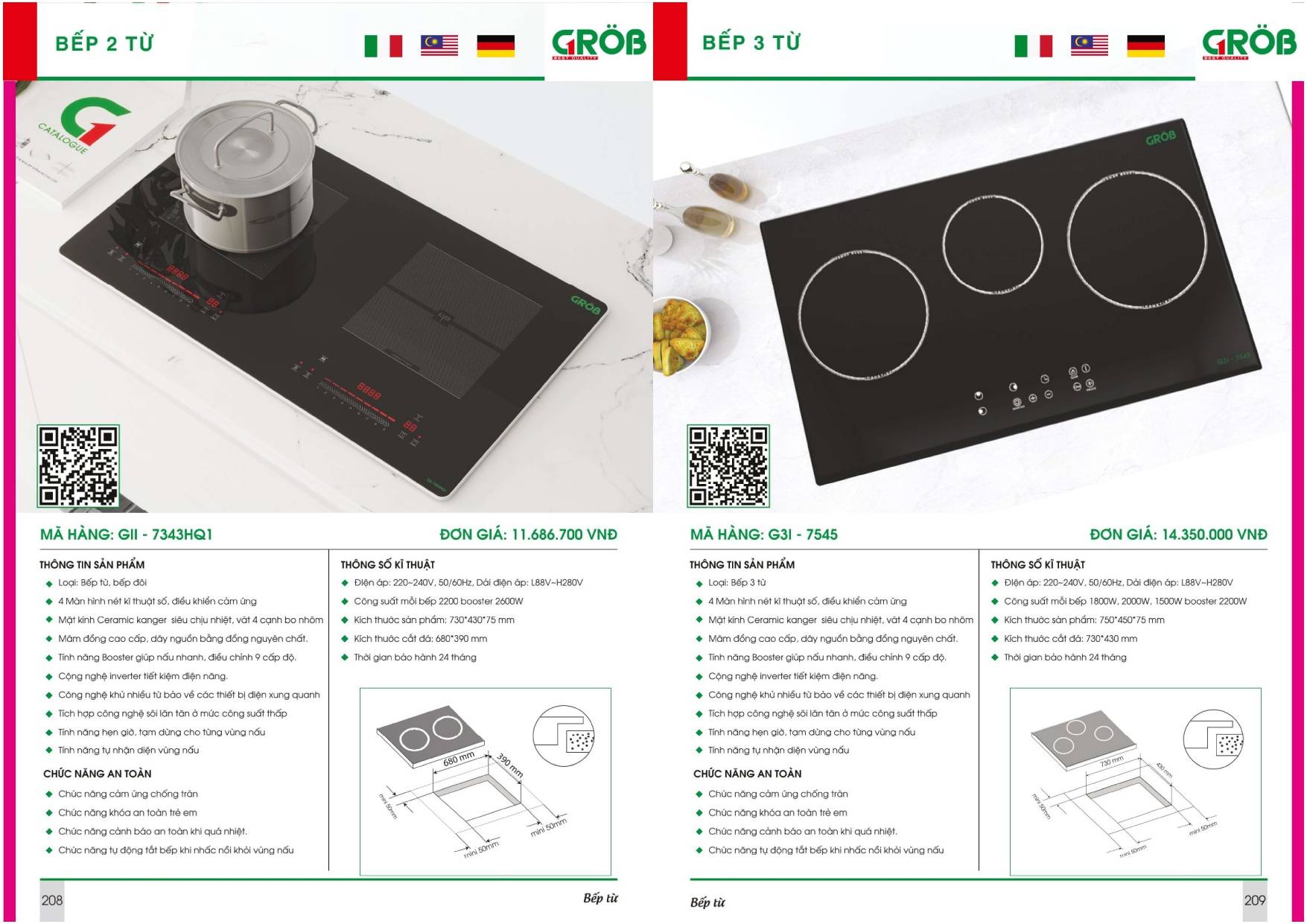 Thiết bị nhà bếp GROB Catalogue và Bảng giá mới nhất /Page 104